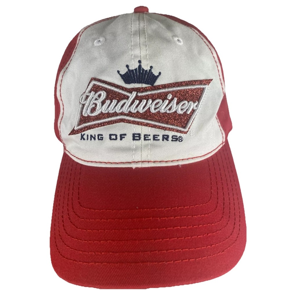 Budweiser King of Beers Embroidered Cap Hat Glitter Adjustable Strap 2016‎ Booze